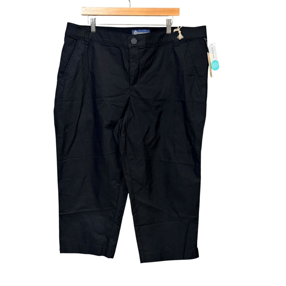 Democracy Ab-solution High Rise Black Luxe Touch Capri Pants 20W WGZ8383X2